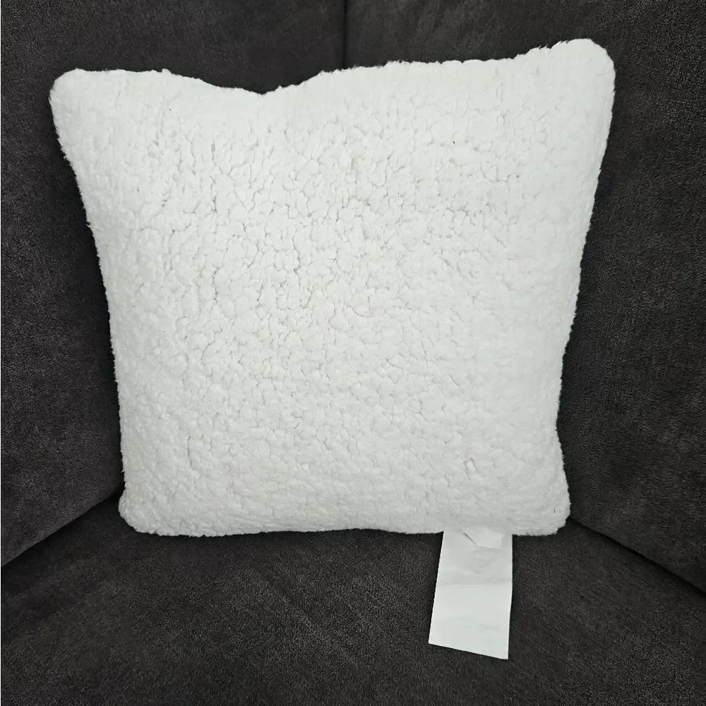 Cuddl Duds Cozy Snowman And Snowflake Throw Pillow